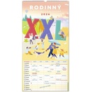 NOTIQUE Nástěnný Rodinný plánovací XXL 33 x 64 cm 2026