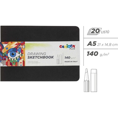 Carioca PLUS skicák, A5, 20 listů/140g