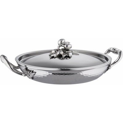 Servírovací pánev OPUS PRIMA 30 cm, dekor s olivami, nerezová, Ruffoni