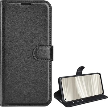 Gigapack Realme GT2 Pro 5G GIGAPACK калъф с поставка, кожен ефект FLIP, премиум, BLACK GP-115338 (GP-115338)