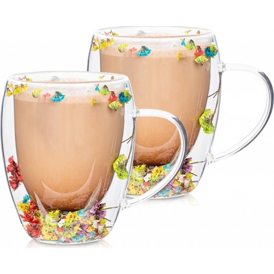 4Home Termo pohár Flowers Hot&Cool 2 x 350 ml