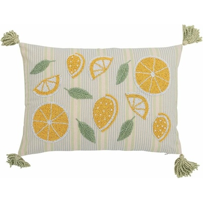 Bloomingville bavlna vankúš Lemon 35x50