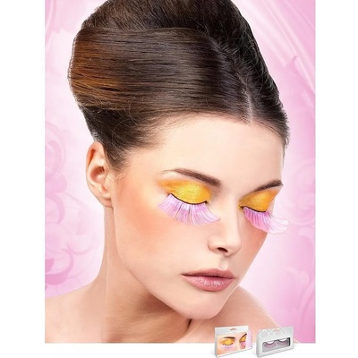 Сатенирани, розови мигли с ламе