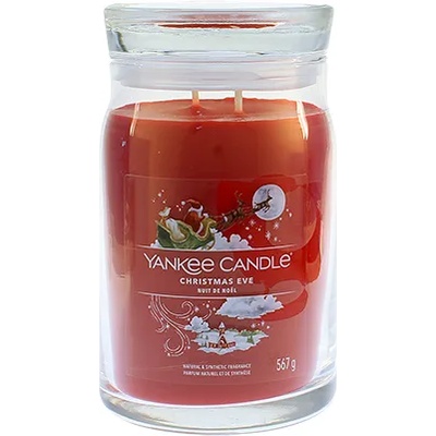 Yankee Candle Christmas Eve голяма свещ с надпис 567 гр