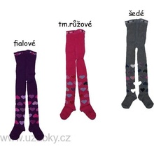 Design Socks Dětské punčocháče srdíčka šedá