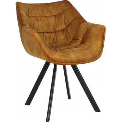 Ainnde Dutch Comfort tmavě žlutá samet 2 ks