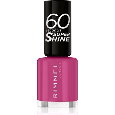 Rimmel 60 Seconds Super Shine лак за нокти цвят 321 Pink Fields 8ml