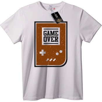 NOONEBRAND Тениска Краят на Играта Ретро Игра - S, Black