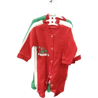 Dětské dupačky 3ks Červená Bílá Zelená – Zboží Mobilmania