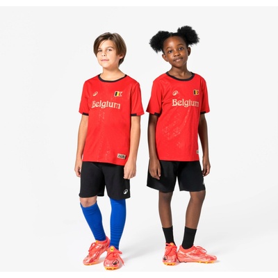 Kipsta Detský fanúšikovský futbalový dres Belgicko