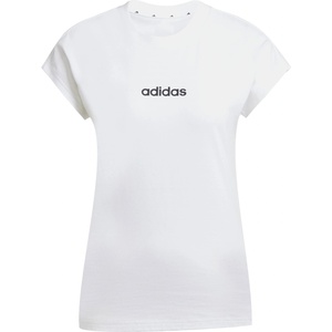 adidas Дамска тениска Adidas Essentials Linear Cotton T-Shirt Womens - White