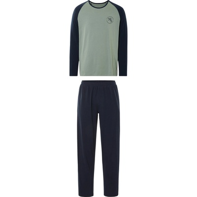 Livergy pánske pyžamo 100384461 zelená/navy modrá