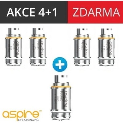 aSpire PockeX žhavící hlava 0,6ohm nerez 5ks