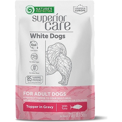 Nature's Protection White Dogs Digestive Care Adult with Tuna- Пауч за бели кучета с риба тон- 70гр