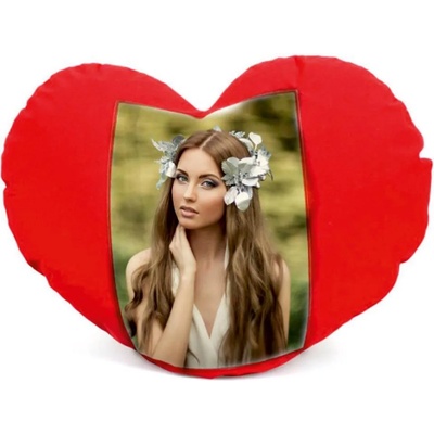 Възглавница сърце с Ваша снимка