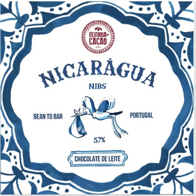 Feitoria do Cacao NICARAGUA NIBS 57% mléčná čokoláda 50 g