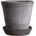 Bergs Potter Саксия Helena с поставка 30 см сива (HG30S)