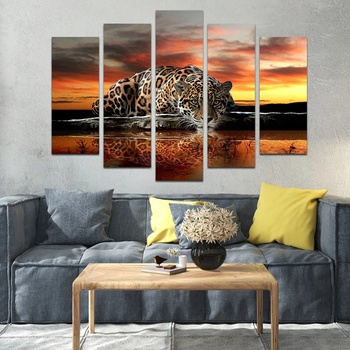 Art gift Декоративен панел - Леопардов залез
