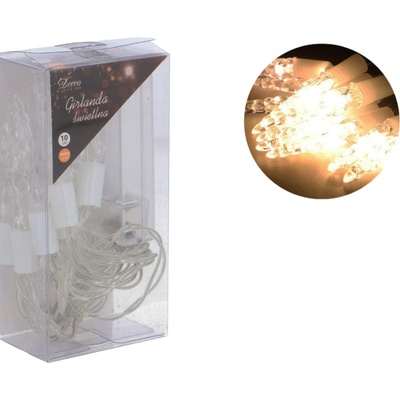 HOME LED Svetelná girlanda cencúle 10 svetielok 2 m