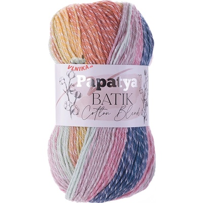 Kamgarn Příze Papatya Batik Cotton Blend Varianta: 1003