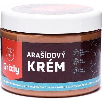 Grizly Arašidové máslo s mliečnou čokoládou 500 g