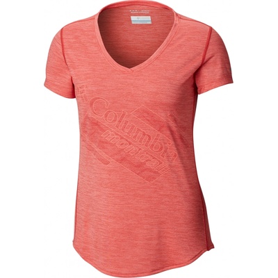 Columbia Dámske tričko Trinity Trail™ 2.0 Graphic Short Sleeve Red Coral Cher