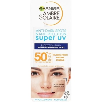 Garnier Ambre Solaire Sensitive Advanced Face SPF50+ krém na obličej s kyselinou hyaluronovou 40 ml