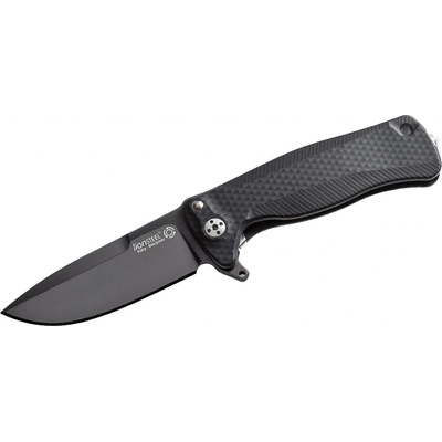 Lionsteel SR FLIPPER BLACK Aluminum knife, RotoBlock, Chemical Black blade Sleipner SR22A BB