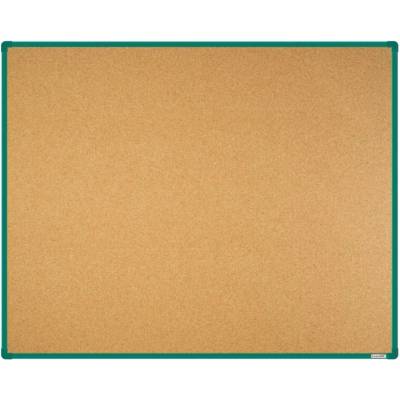 VMS VISION Korková nástěnka boardOK se zeleným rámem 1500 x 1200