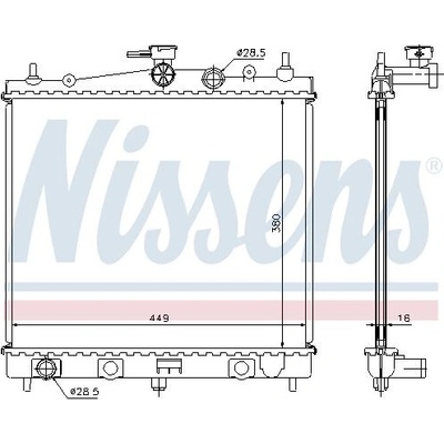 Chladič motoru NISSENS 62902A