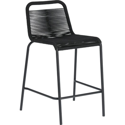 Kave Home Glenville výška 62 cm čierna s oceľovou konštrukciou