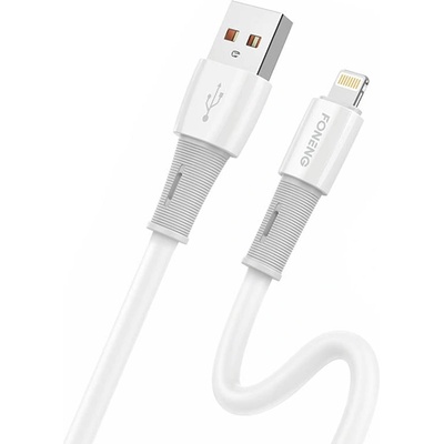 Foneng Кабел Foneng X86, USB към Lightning, 3A, 1.2m, бял (X86 iPhone)