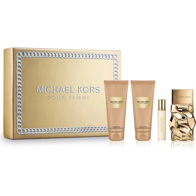 Michael Kors Pour Femme Michael Kors Pour Femme EDP 100 ml + sprchový a kúpeľový gél 100 ml + parfumované telové mlieko 100 ml + cestovný sprej 10 ml