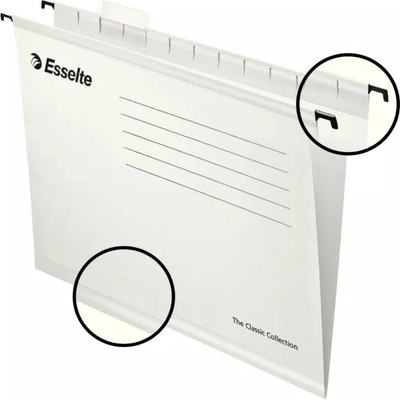 ESSELTE ZÁVESNÉ ZAKLADACIE DOSKY "PENDAFLEX STANDARD", BIELE