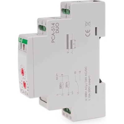 PCA-514 DUO - Časové relé na oneskorenie vypnutia, 230/24V, 10A, 1x NO/NC