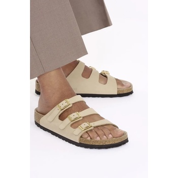 Birkenstock Чехли от набук Birkenstock Florida HEX в бежово 1029480 (1029480)