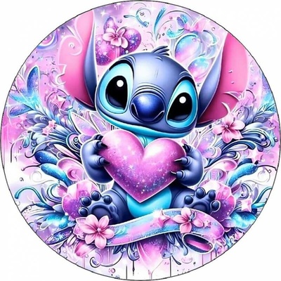 Jedlý papír Stitch se srdíčkem 19,5cm - Magic – Zboží Mobilmania