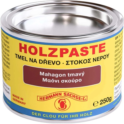 Clou Holzpaste tmel na drevo 250 g mahagon tmavý