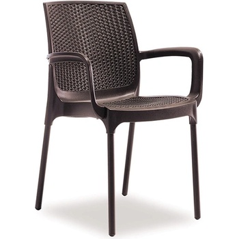 Mira-N Стол novussi с подлакътник sunset rattan КАФЯВ (0142327)