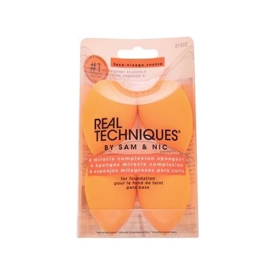 Real Techniques Miracle Complexion Sponges 4 pcs гъбичка за фон дьо тен