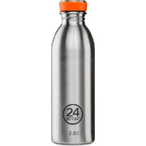 24Bottles Бутилка за вода Urban Bottle Basic 500 мл сребърна (Steel Life 055)
