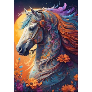 Bluebird Puzzle - Puzzle Floral Horse - 1 000 piese