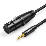 UGREEN аудио кабел 3, 5 мм мини жак (мъжки) - XLR (женски) 1 м - Черен KP26485