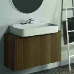 Ideal Standard Стенен шкаф Ideal Standard Atelier Conca, 1 чекмедже и плот с централен изрез, 100 см, цвят тъмен орех (T3936Y5)
