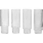 Ferm Living Ripple Чаши високи, прозрачни, 4 бр (5445)