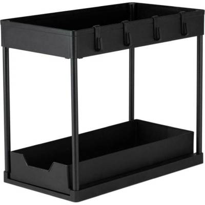 BERLINGERHAUS Kuchyňský organizér dvoupatrový černý BH-8547