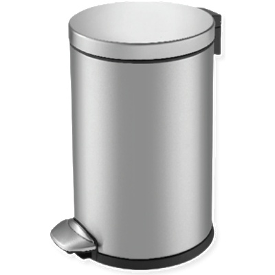 EKO-Europe EKO Кош за отпадъци с педал LUNA - 3 литра - мат (EKO 921903 - Matt s/s)