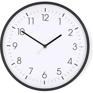Nedis CLWA1226BK - Стенен часовник, диаметър 30, 8 см, 1xAA, черен (NE0818)