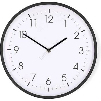 Image 1 of Nedis CLWA1226BK - Стенен часовник, диаметър 30, 8 см, 1xAA, черен (NE0818)