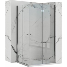 Rea Fold N2 sprchový kút so skladacími dverami 90(dvere) x 80(dvere), 6mm číre sklo, chrómový profil, KPL-07448
